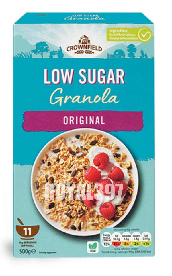 Crownfield 原味低糖高纖穀物脆 500g No Refined Sugars Granola