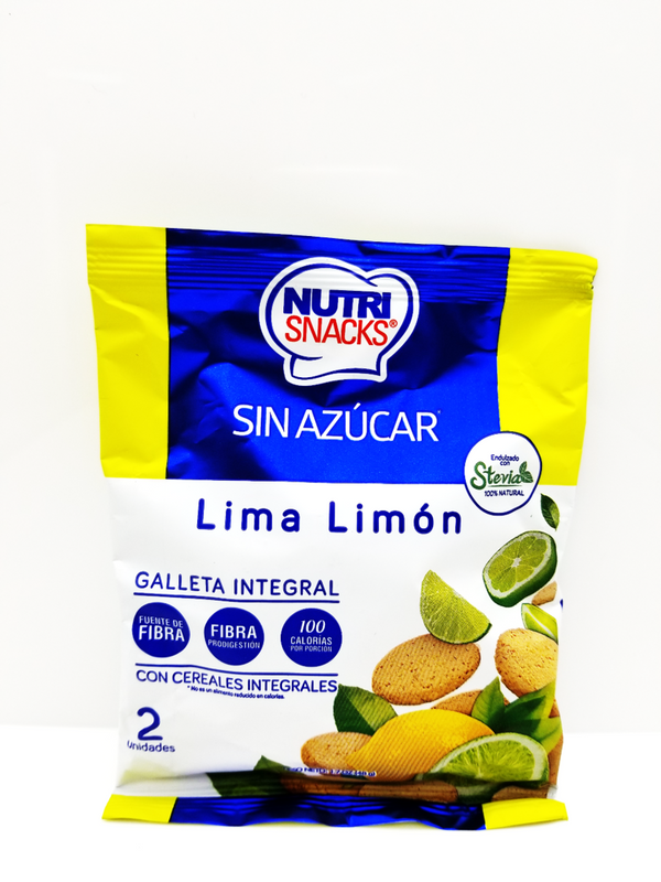 Nutri Snacks 無糖檸檬青檸曲奇 48g Sugar Free Lemon Lime Cookies