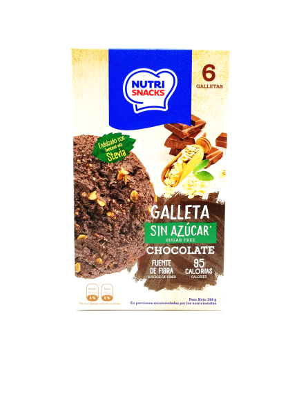 Nutri Snacks 無糖朱古力曲奇 144g Sugar Free Chocolate Cookies