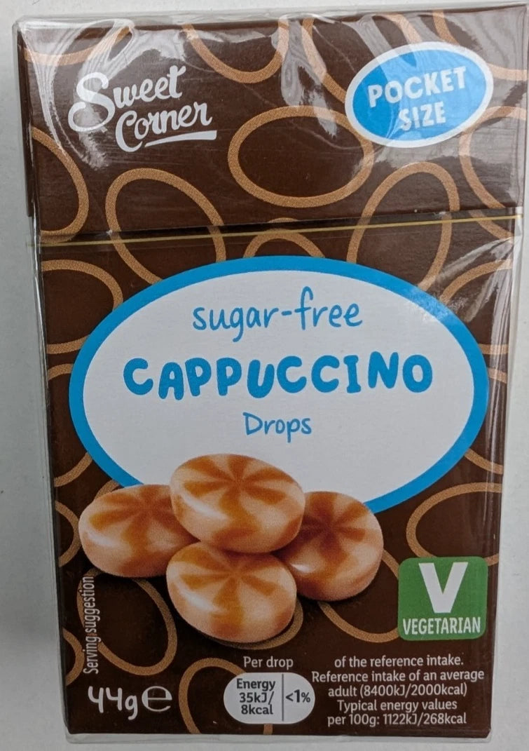 Sweet Corner 無糖意大利咖啡糖 44g Sugar Free Cappuccino Drops