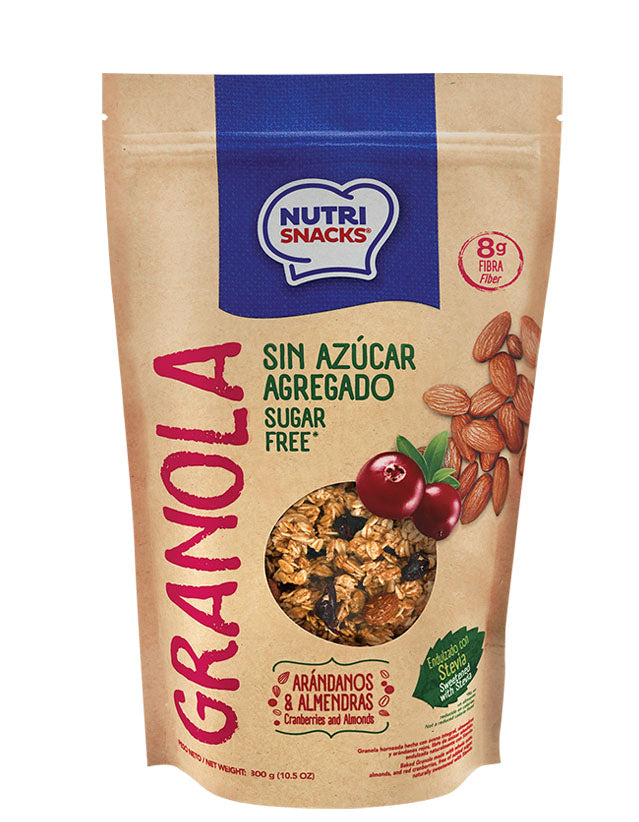 Nutri Snacks 高纖穀物脆 紅莓杏仁 300g Granola