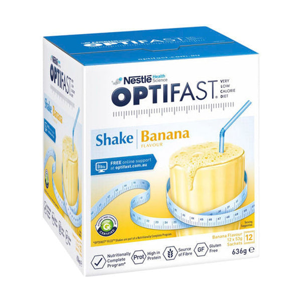 OPTIFAST 雀巢高纖香蕉營養奶昔 Banana Shake 12x53g