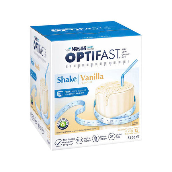 OPTIFAST 雀巢高纖雲呢拿營養奶昔套裝 Vanilla Shake Set 12x53g