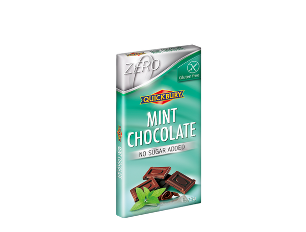 Quickbury 無糖薄荷朱古力 75g Sugar Free Mint Chocolate