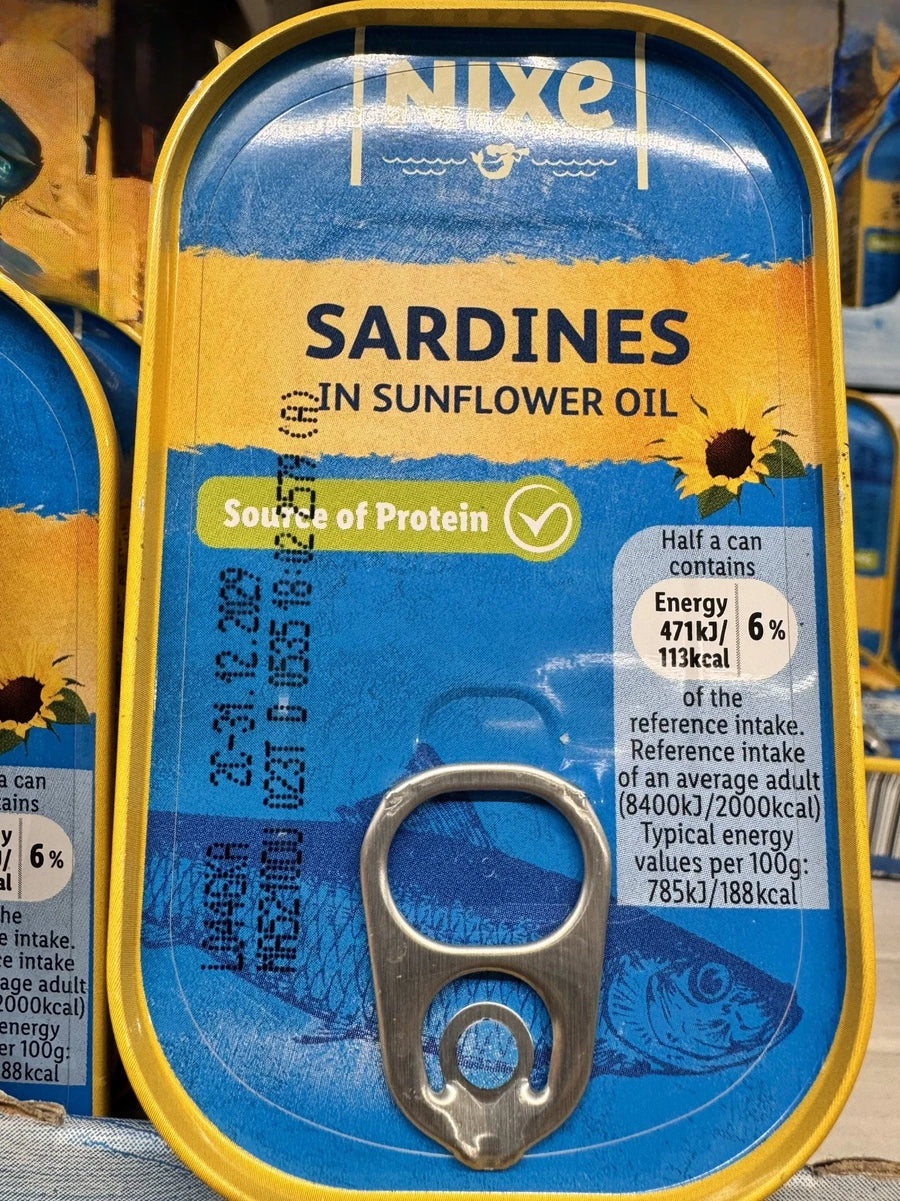 Nixe 葵花籽油浸沙甸魚 Sardines in Sunflower Oil 90g